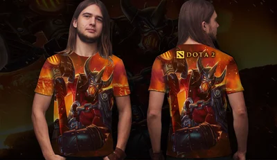 Футболки с полной запечаткой: дота Axe3